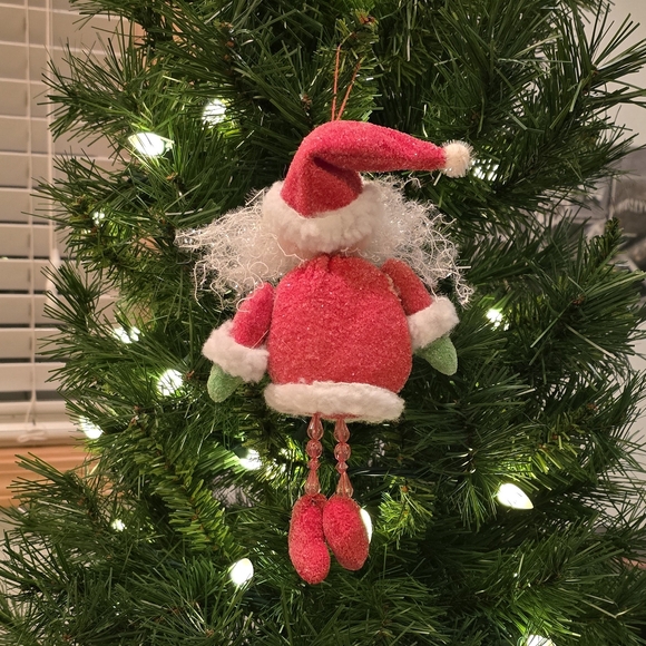 🎄ORNAMENT Santa Claus Red White Unique Vintage Boutique Christmas - Picture 2 of 4